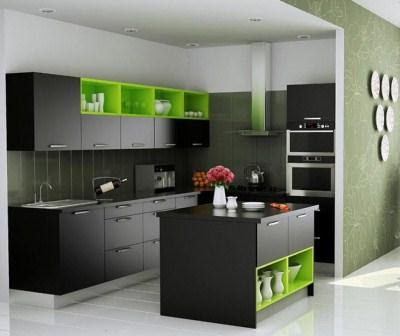 Modular Kitchen Island Design Ideas with Table