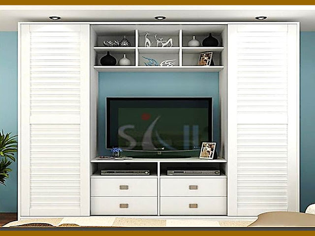 Sliding wardrobe with TV unit