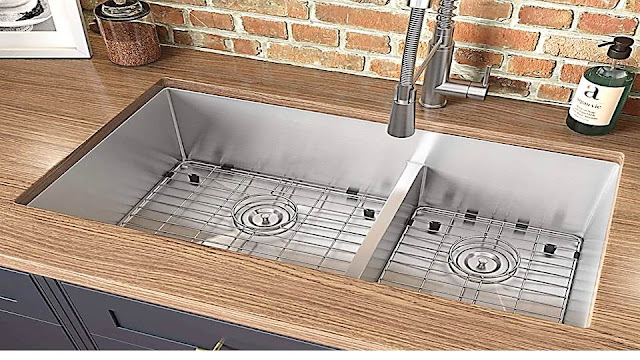 Low divider sink modern kitchen sink design