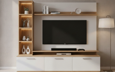 Modern LCD Panel Design In Bedroom