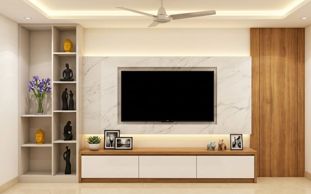 Simple LCD Wall Design Ideas for Modern Homes